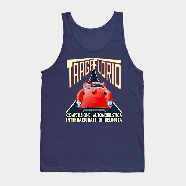 competizione automobilistica Tank Top by retroracing